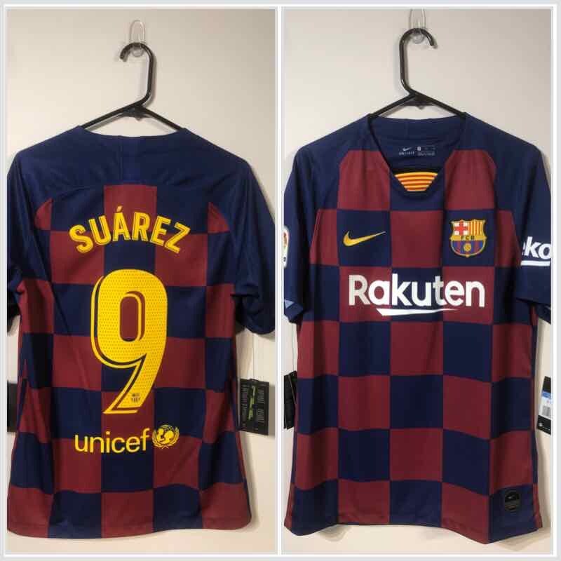 Suarez #9 Barcelona Medium 2019/20 Home Football Shirt Jersey Nike BNWT