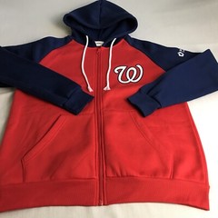 MLB Washington Nationals Nats Full Zip Hoodie Sweatshirt SGA Penfed Sz small