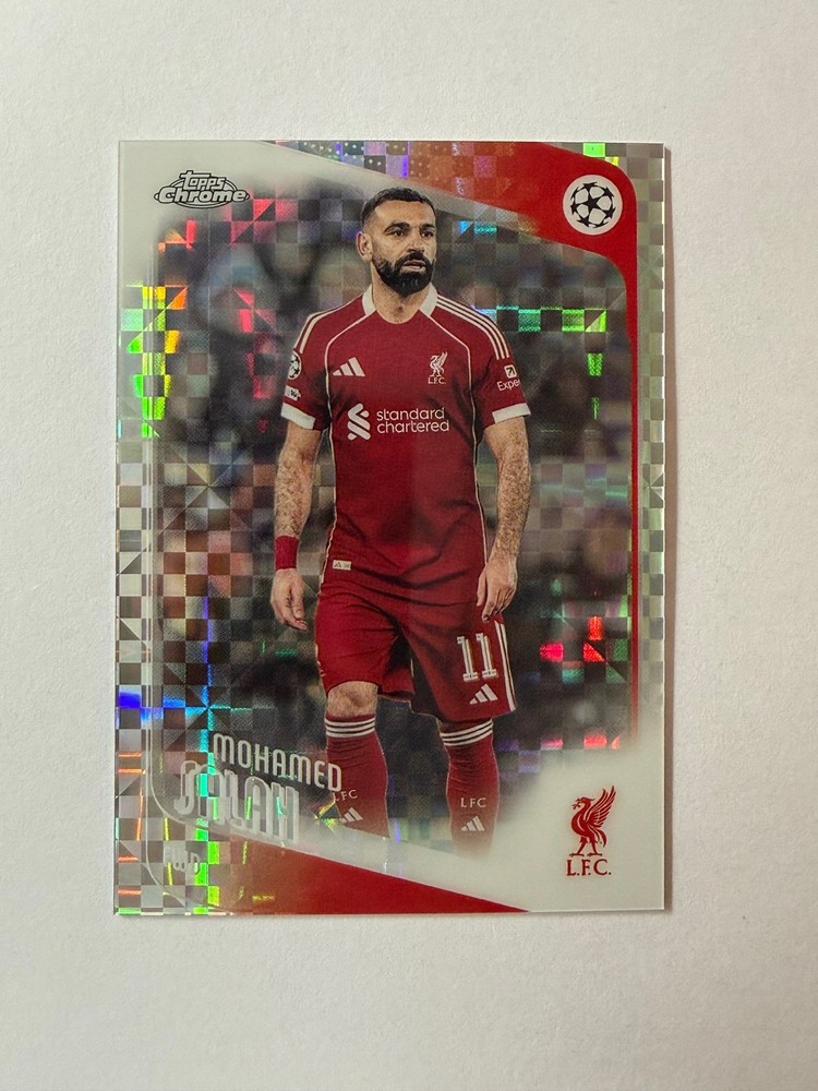 2025-26 Topps Chrome UEFA Club Competitions #136 Mohamed Salah X-Fractor