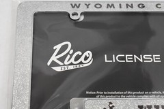 Wyoming Cowboys Rico Industries 12&Prime; x 6&Prime; Chrome Glitter License Plate Frame