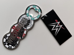 WRESTLEMANIA 42 BOTTLE OPENER 2026 WWE LAS VEGAS SUPERSTORE POKER CHIP DESIGN