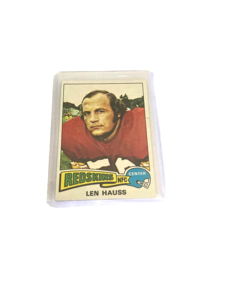 1975 Topps Football #134 len hauss washington redskins